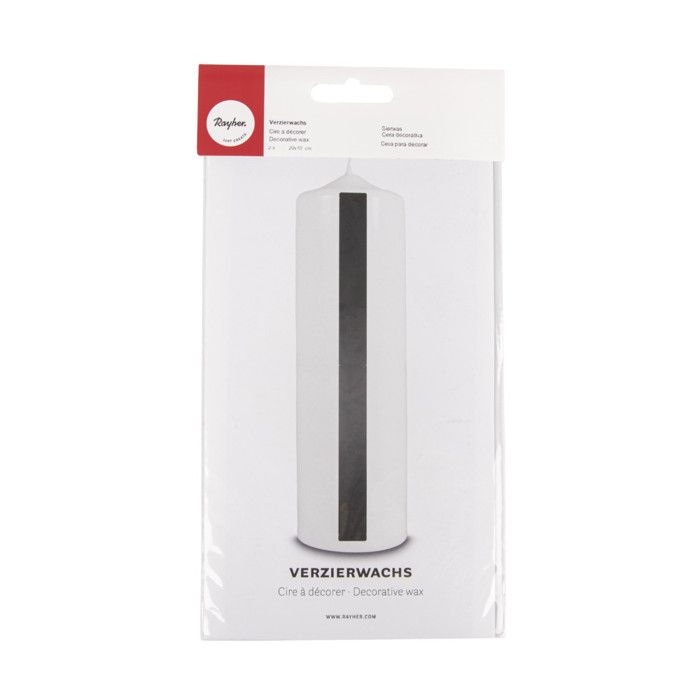 Film à cire - RAYHER - 3103701A - 20A x 10A cm - Lot de 2 - Couleur noire