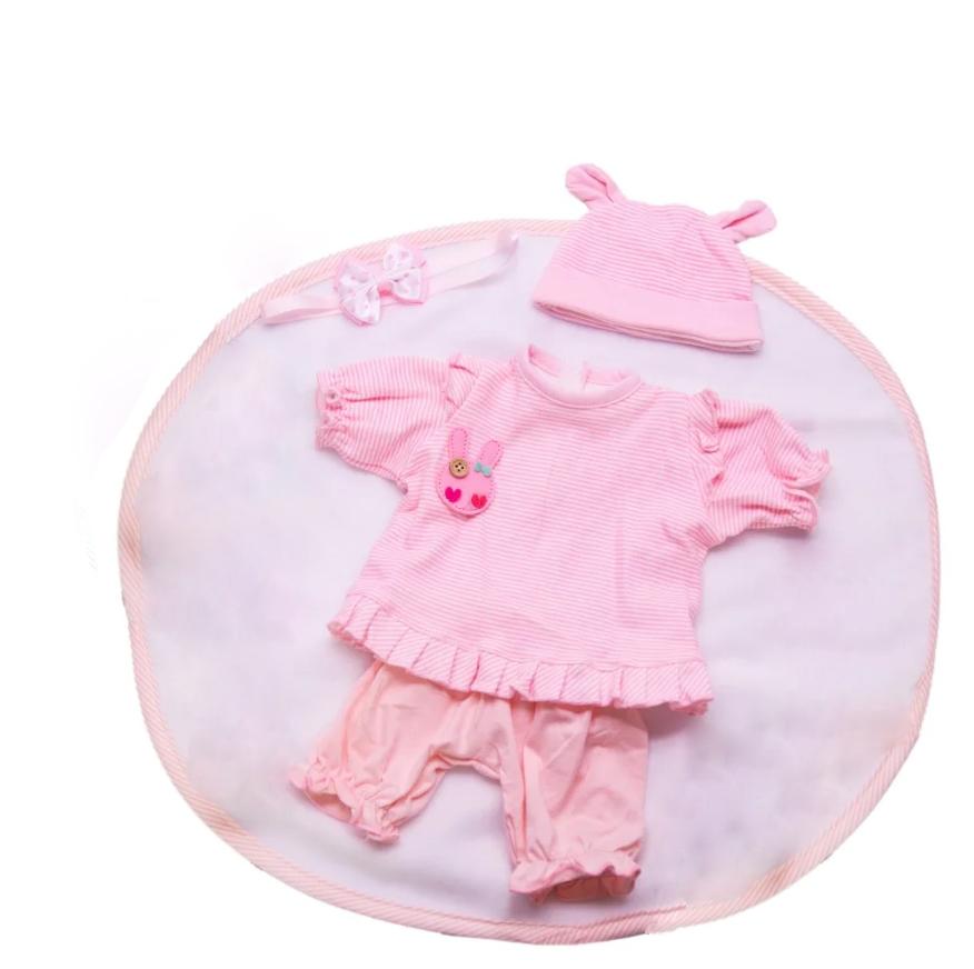 Roupas Fofas para Boneca Servem para Boneca Bebê de 48-50cm Bebê Reborn Boneca Criança Pequena Acessórios Conjuntos de Roupas