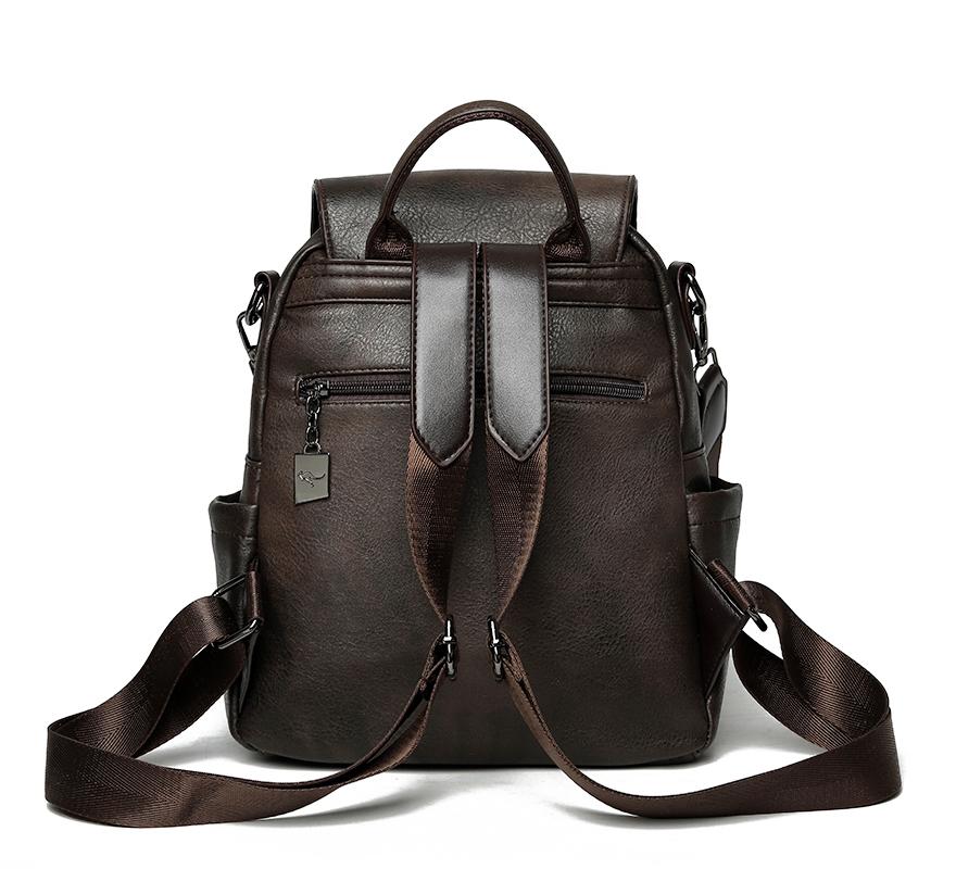 PU Backpack Women's Bag Large Capacity Travel Backpack