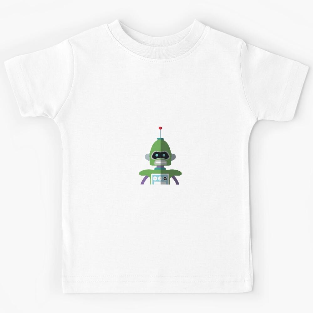 Mr Green Robot Kids T-Shirt 100