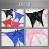 BUZZxSELECTION Panties with Sexy Lace TV061 Women's T-Back Pearls, Underwear, (06 Black)