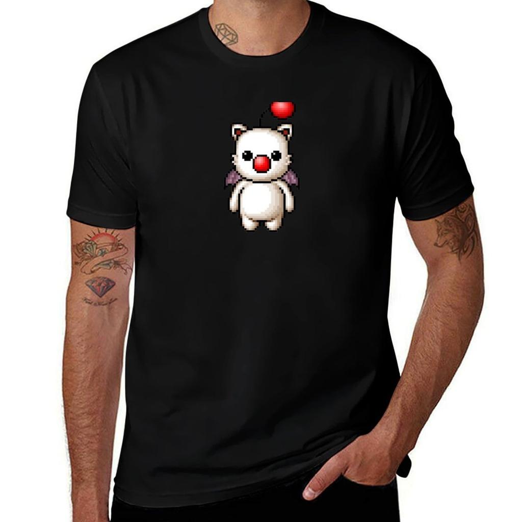 Pixelart Moogle TShirt Retro Graphic Print TShirt