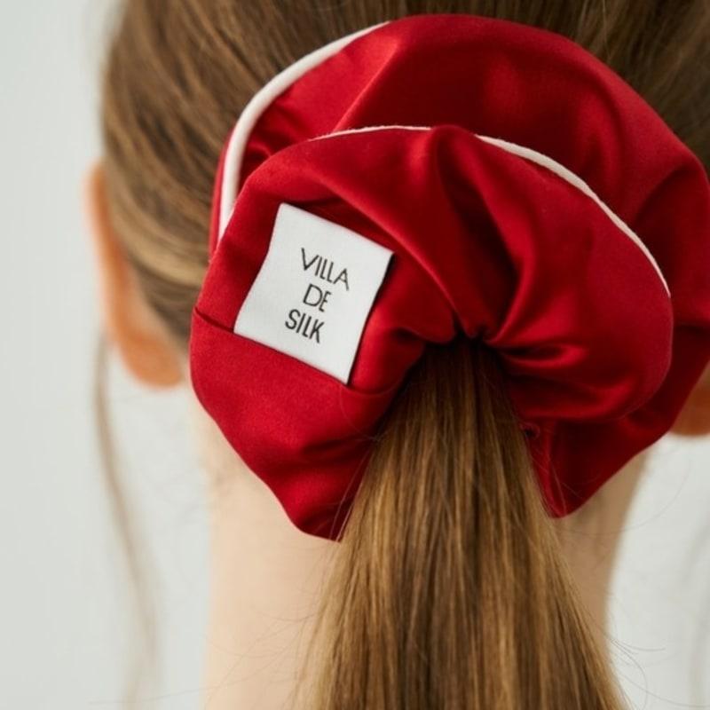 VILLA DE SILK Line Silk Schruchie (4colors)