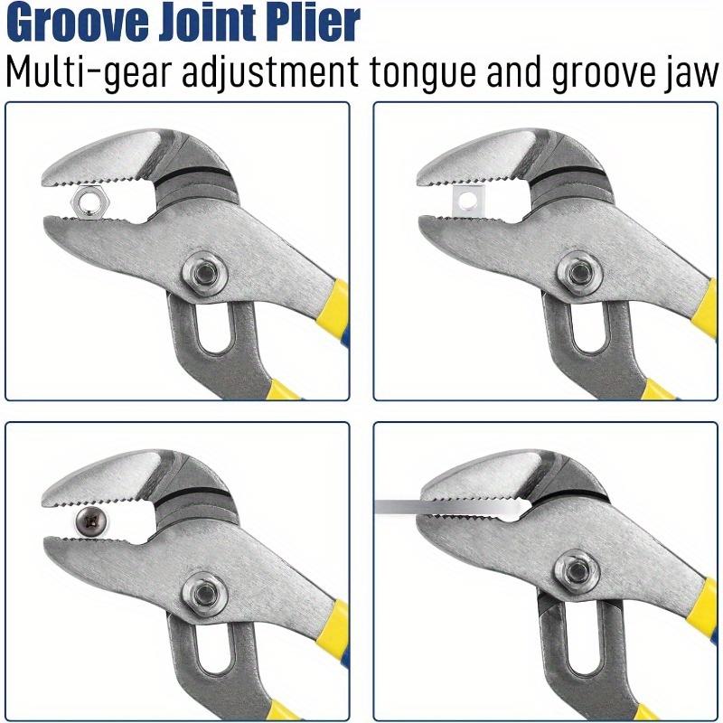 7pcs Pliers Set with Groove Joint, Long Nose, Slip Joint, Linesman, and Diagonal Pliers for DIY & Home Use (Blue)
