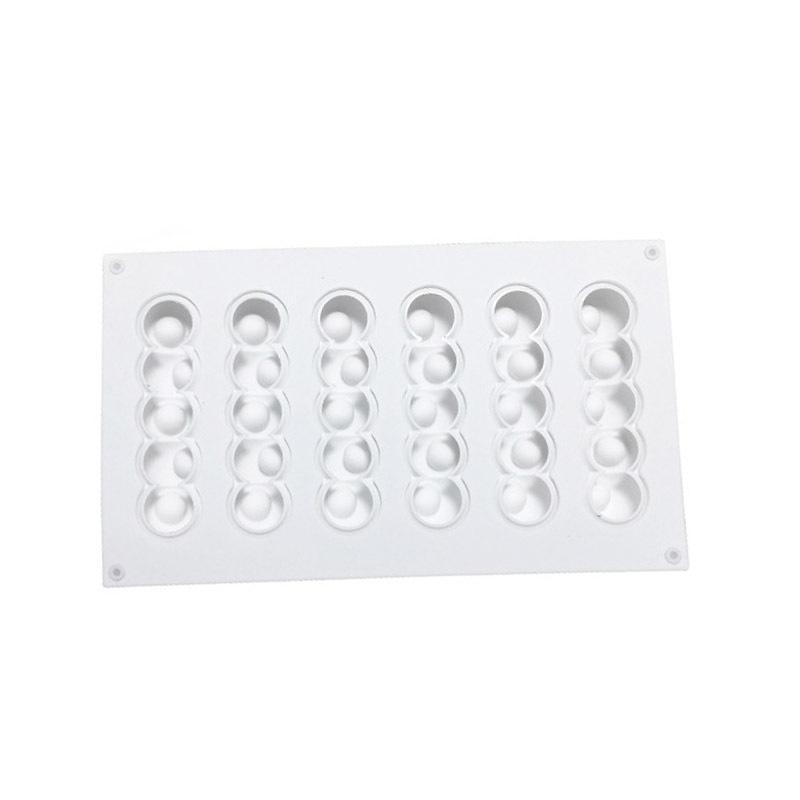 6 Holes Concave Ball Art Cake Decorating Mold 3D Silicone Molds Cake Baking Tools for Dessert Decoration Bakeware