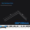 1m Stainless Steel & Aluminum Alloy Ruler, 50cm Measuring Tool, 15/20/30 Thickened Steel Plate, Straight Square Design