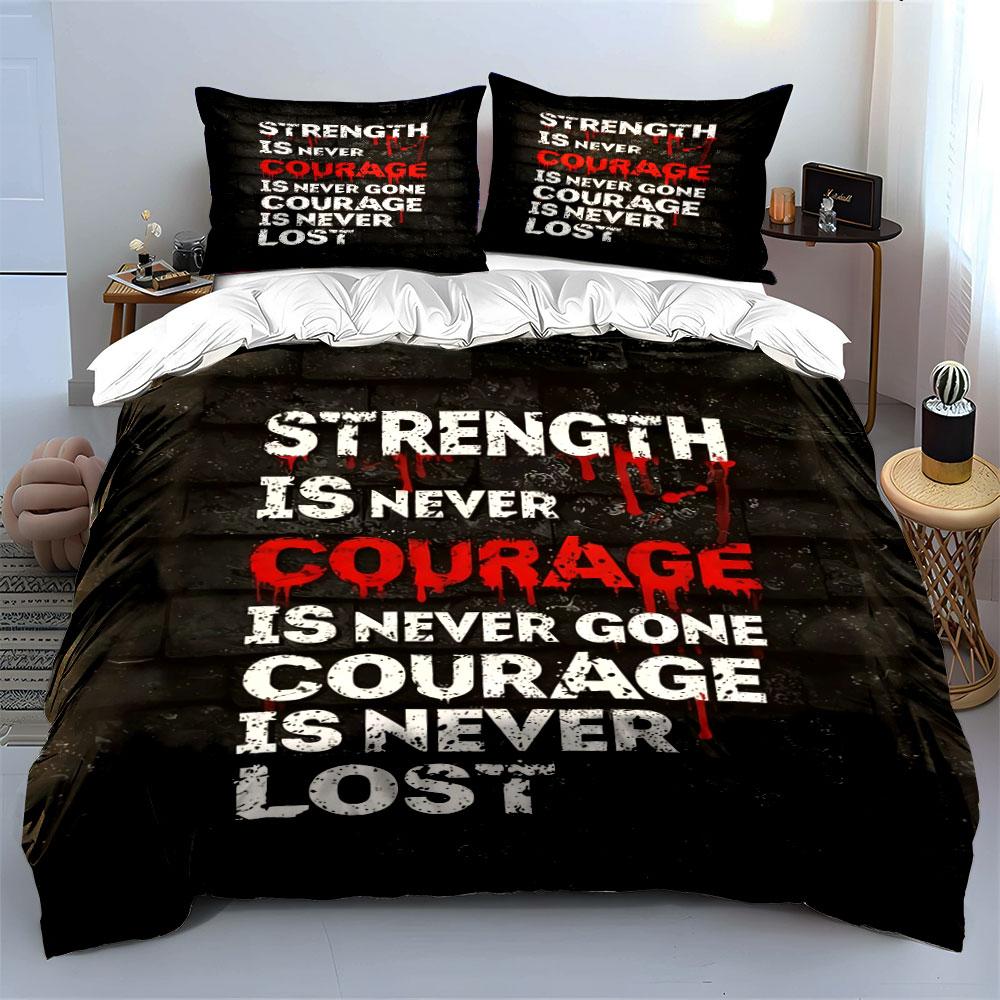 Bold text motivational quote. Bedding sets Duvet cover sets Duvet covers Pillowcases(1 * Duvet Cover 2 * Pillowcases without duvet insert)