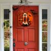 Halloween Wooden Pendant Sign Wooden Pink Ghost BOO Door Decor Fall Farmhouse Outdoor Porch Decoration