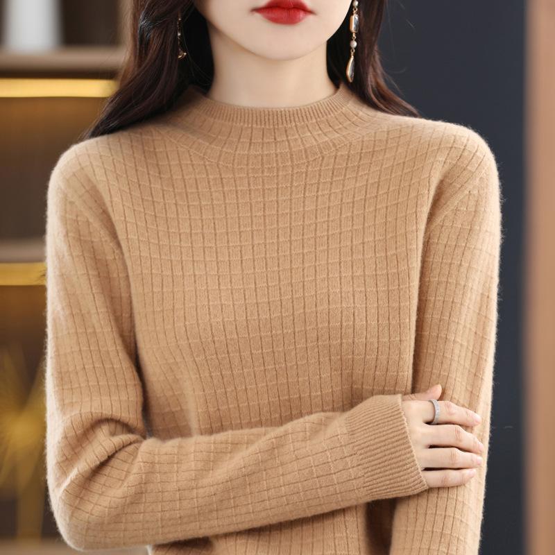 Autumn and Winter Knitted Blouse Relaxed Fit Slim Top