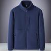 Sports Sweater Men's Cardigan Outdoor Autumn and Winter Fleece Thickened Loose Large Size Top Clothing Warm Jacket