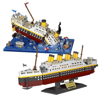 Klasický film Stavebnicový model Nanobricky Vrak Plavba Titanic Loď Mikro Diamantový blok Stavebnice Pro Děti Dárky