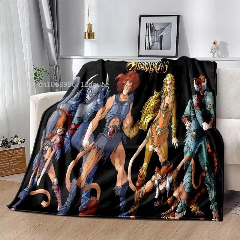 Thundercats Flannel Blanket Cartoon Soft Cover Lightweight Warm Plush Children Gifts All Season Throw Bed Sofa Chair Blanket