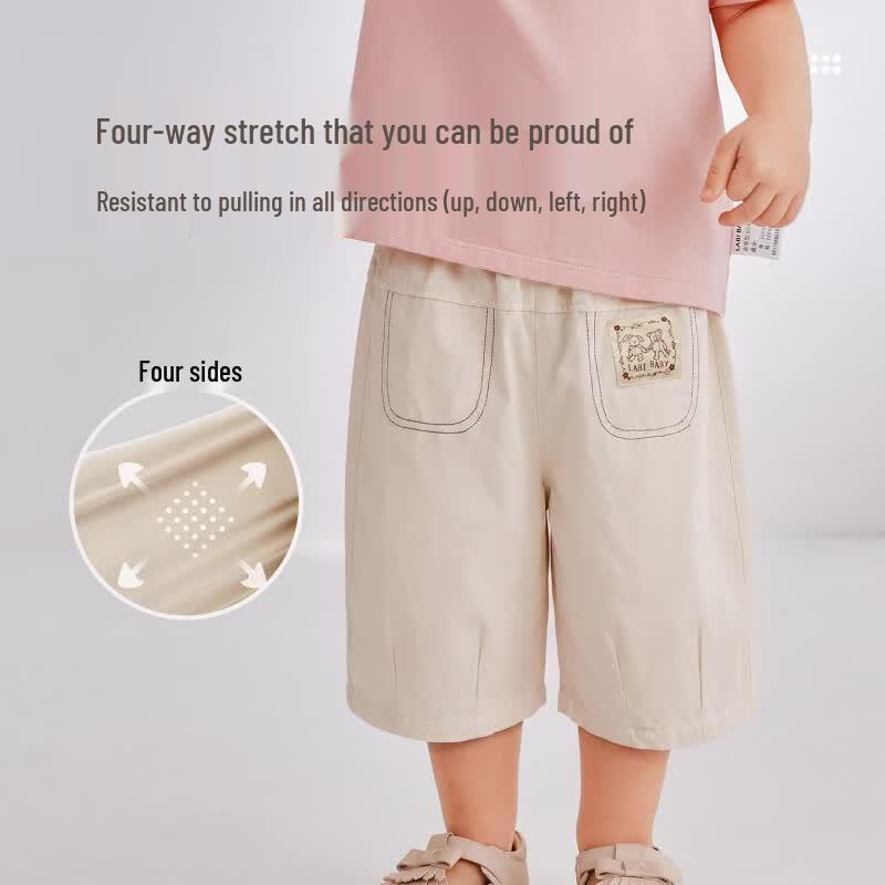 Labby Girls' Loose Casual Capri Pants