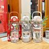 Snoopy Space Cup For Girls With Straw Portable Large Capacity Tritan Drinkware For Kids