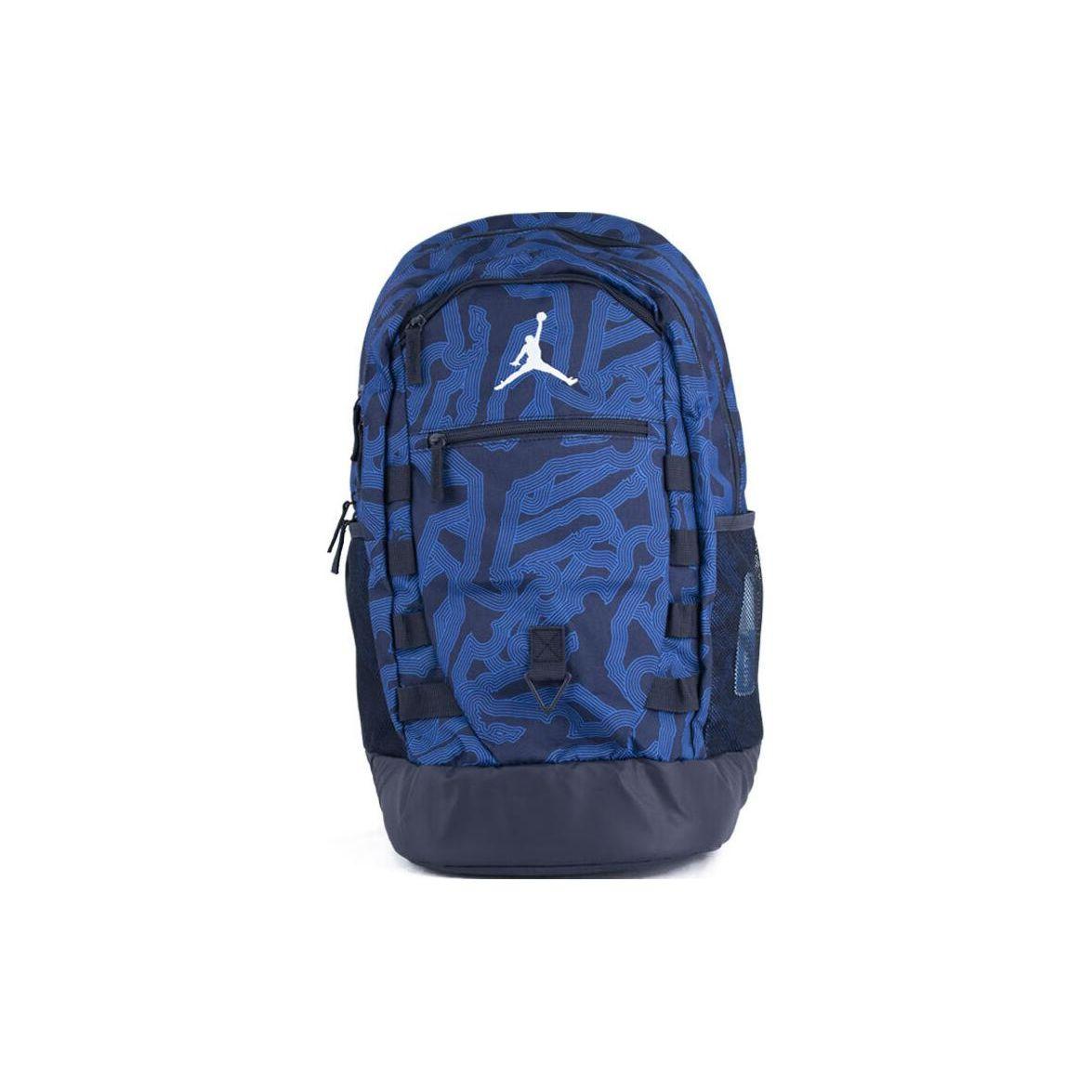 Jordan Casual Sports Large Capacity Hiking Fabric Backpack Unisex Backpack Navy-Blue HF1793-451 Navy
