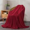 Flannel Solid Color Blanket Multifunction Coral Fleece Blanket Comfortable Lunch Break Blanket for Office Bedroom