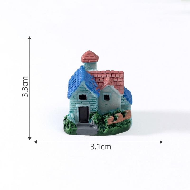 

Мікроландшафт Сільські Вілли Маленькі Будиночки Аксесуари для Прикраси Будинку Мох та Сукуленти Ландшафтний Дизайн Маленькі Прикраси House Type D