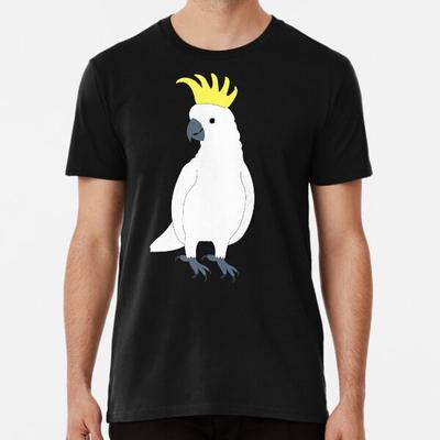 Gelbhaubenkakadu auf Pastellrosa Prem S bis 5XL Hergestellt in der AU/USA T-Shirt