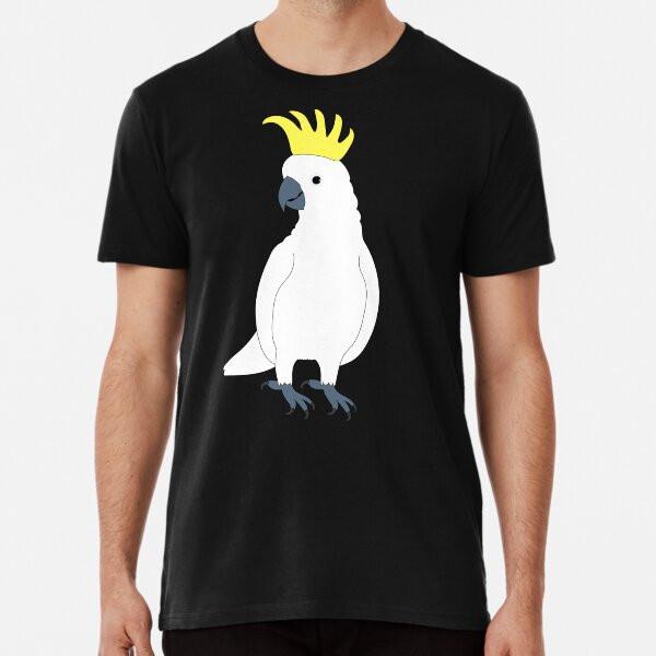 

Sulphur-crested cockatoo on Pastel Pink Prem S to 5XL Made in the AU/USA T-Shirt XL