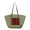New High-end Straw Woven Bag, Hand Woven Bag, Large Capacity Single Shoulder Tote Bag, Women's Beach Vacation Beach Bag