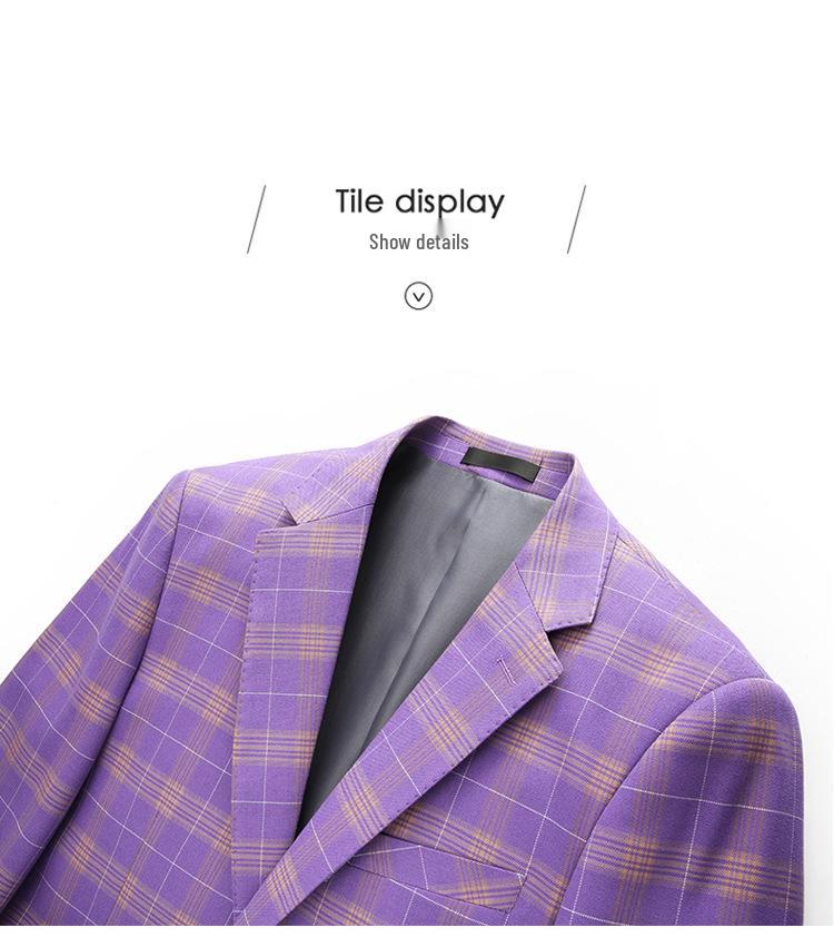 Men's Slim Fit Three-Piece Suit for Business or Wedding