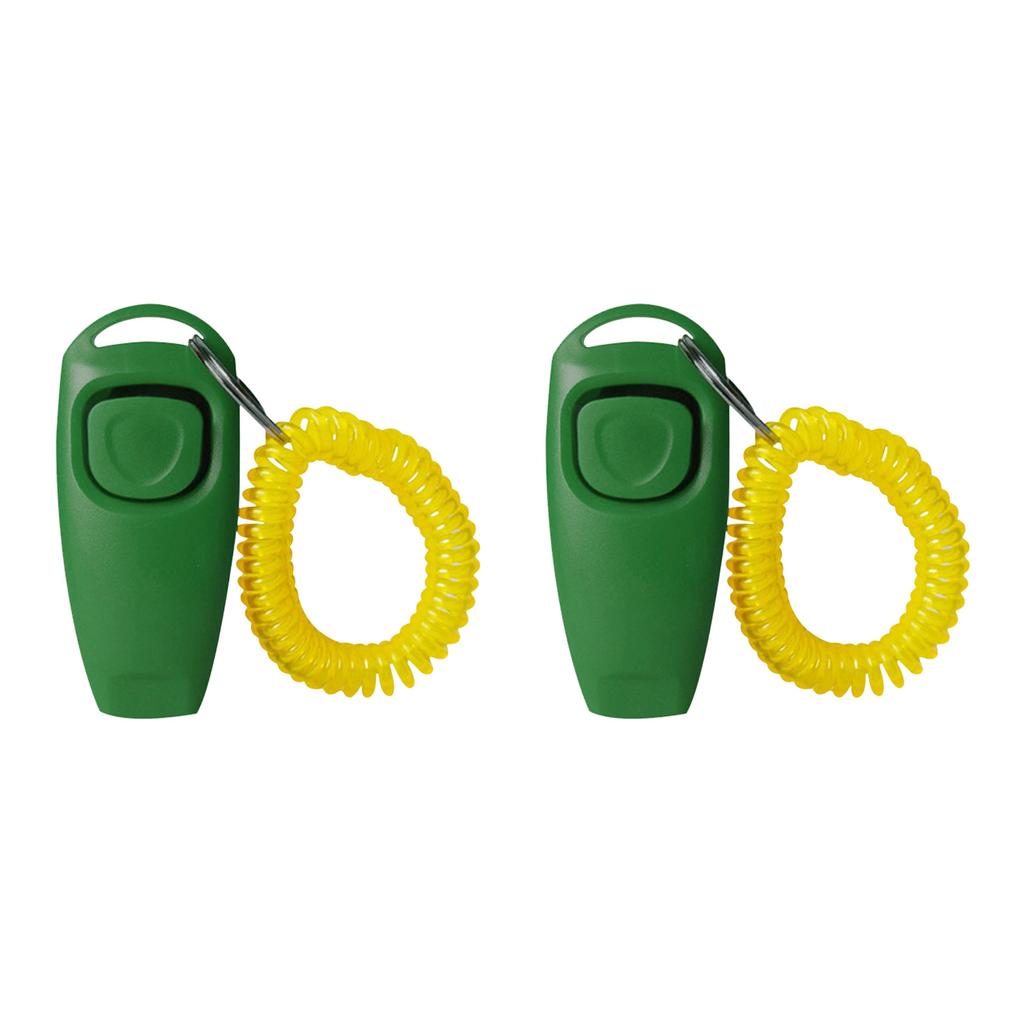 2 Stück Ergonomische Hundeklicker Pfeife Trainingsset Kunststoff Outdoor Gehtraining Gerät Für Rassen Kommandos Und Verhalten