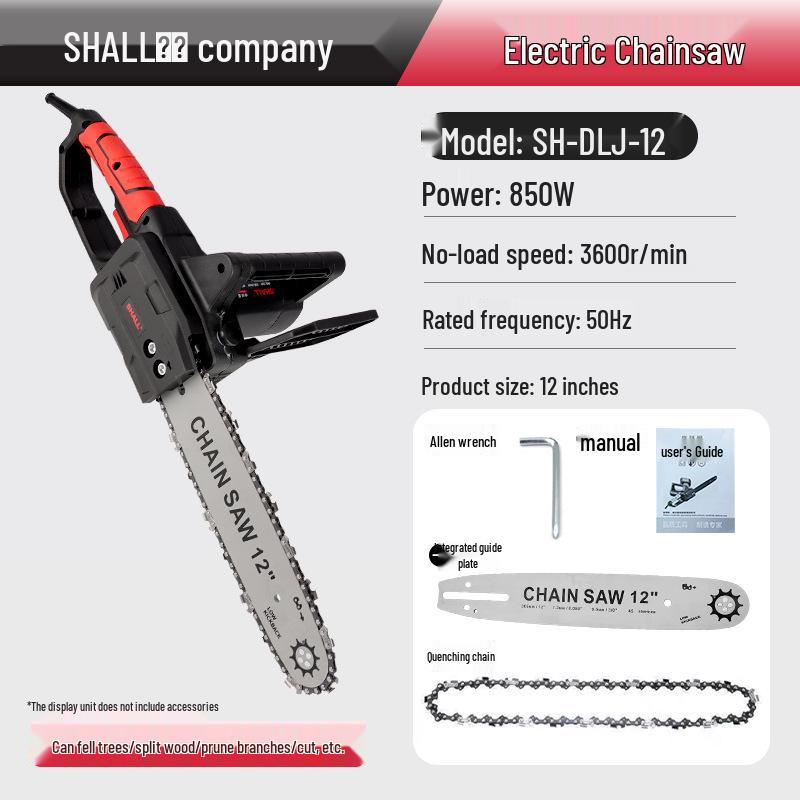 

Електрична ланцюгова пила: Ручний 12 та 16 Інструмент для обрізки та валки дерев для використання на відкритому повітрі та в саду