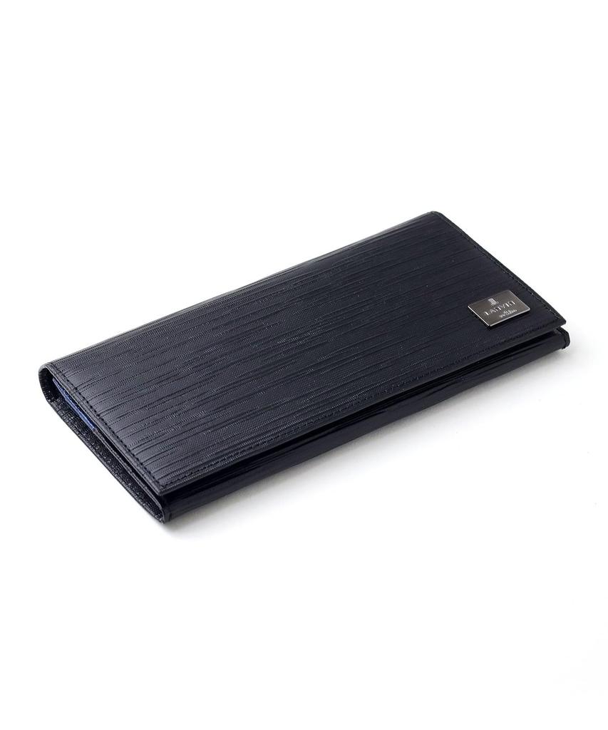 Lanvin en Bleu Men's Adonis Accessories Long Flap Wallet, Black