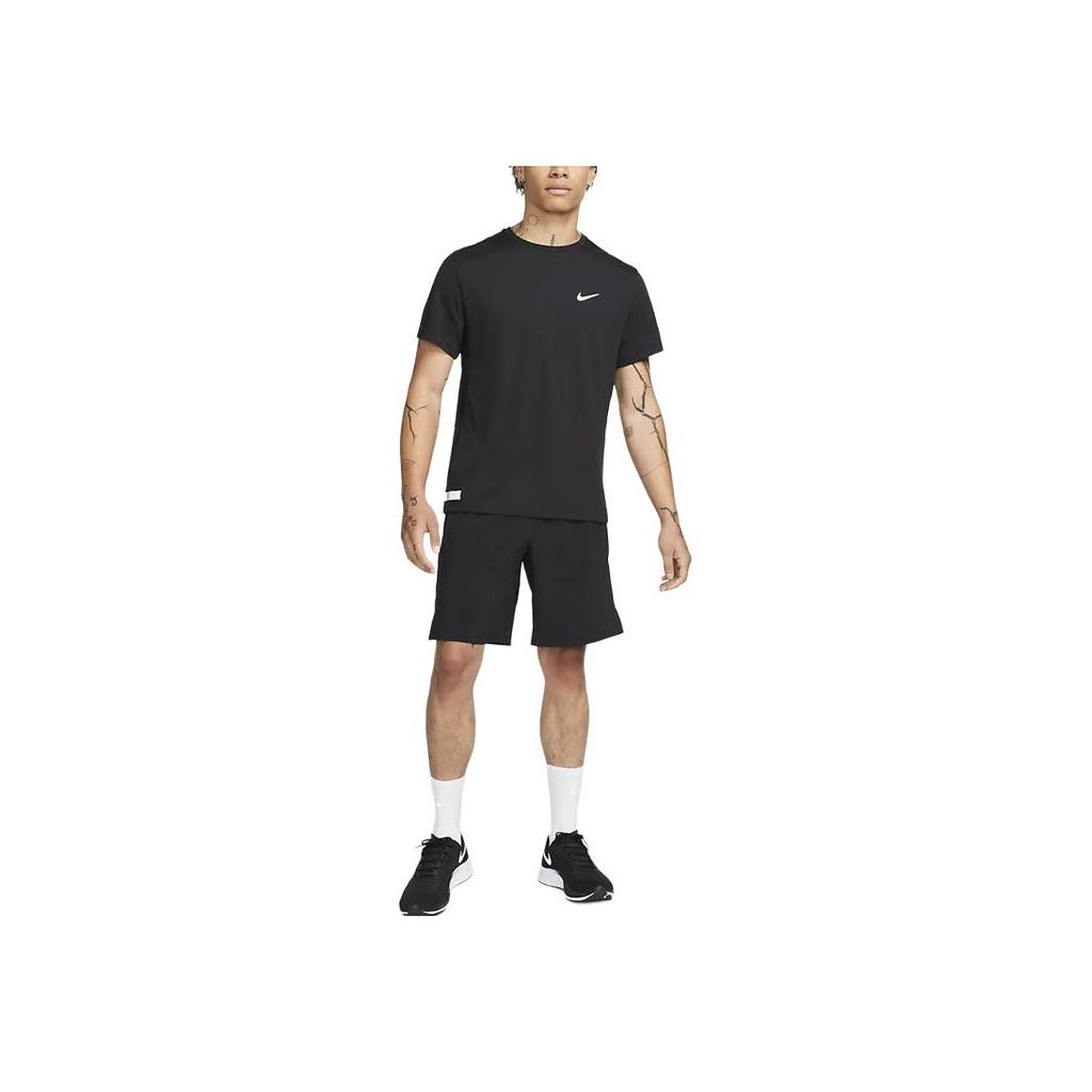 Nike Unlimited Solid Logo Lace-Up Straight Leg Loose Shorts Men shorts Black DV9330-010