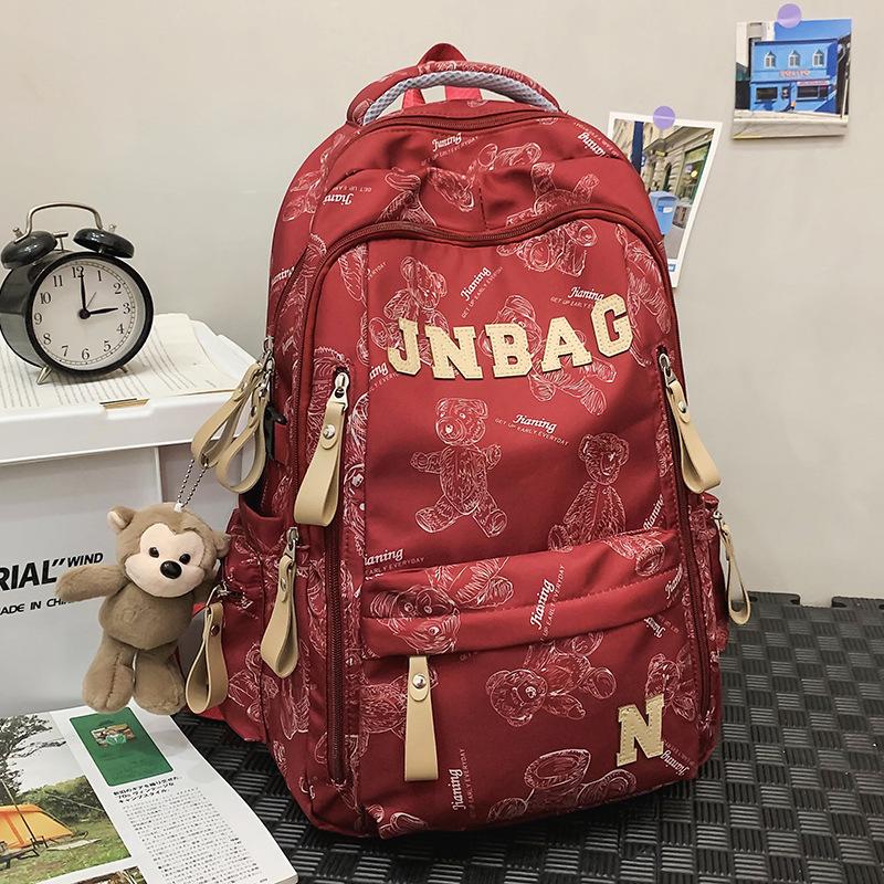 Schoolbag Children Elementary School Students Girls Junior High School Students High School Students Boy Letters Backpack