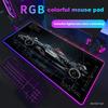 RGB 1 PC Mouse Pad,Fashion Racing Pattern Anti-Slip Rubber Gaming Computer Desktop Pad, Premium PC Racing Design Large Mouse Pad
