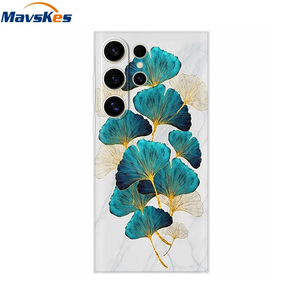Case For Samsung S25 Ultra Cute Heart Flower Cover Soft Silicone Matte Protective Fundas For Samsung Galaxy S25+ S25 s 25 Shells
