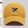 Pc Th Anniversary Themed Baseball Cap  Black With Embossed  Years And  White Eagle With American Flag And