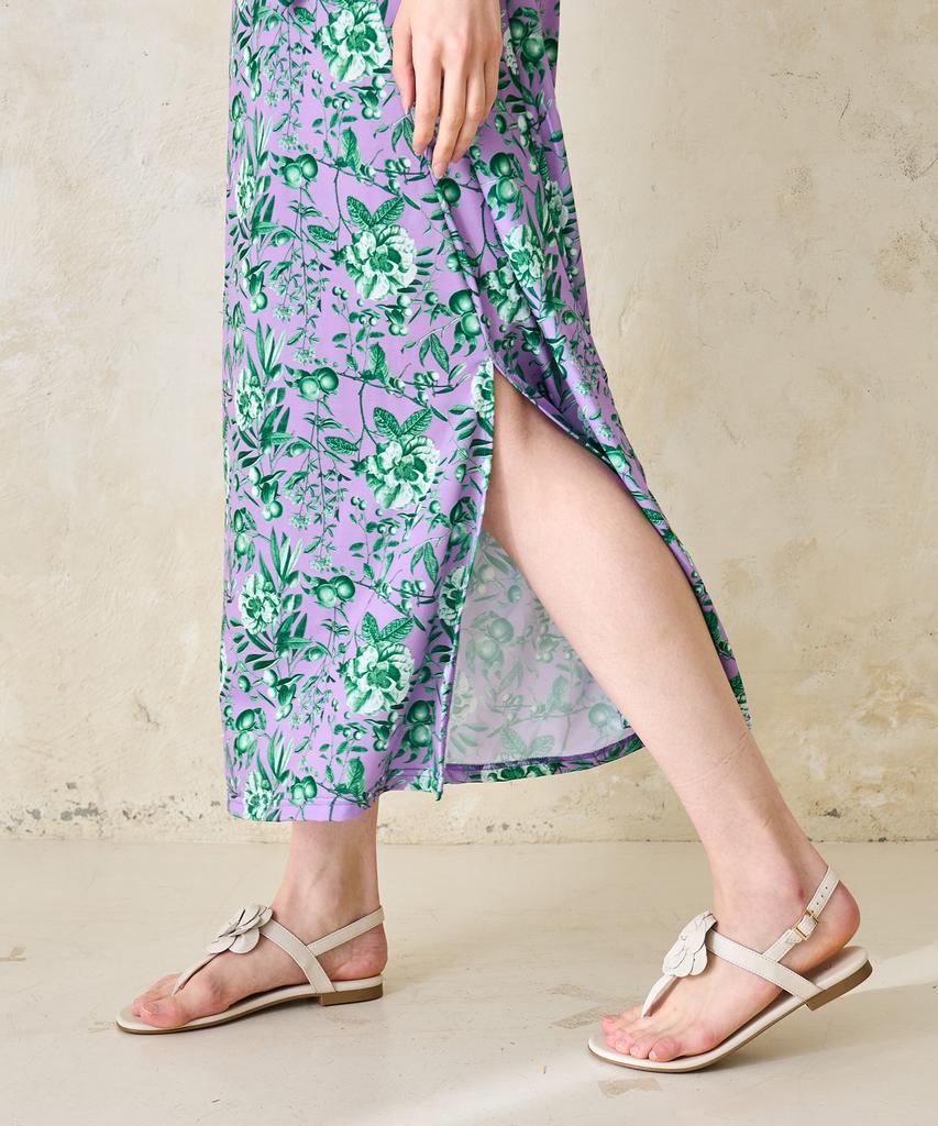 Bonide Mesh Cool Wrap Dress Flower & Berry Purple