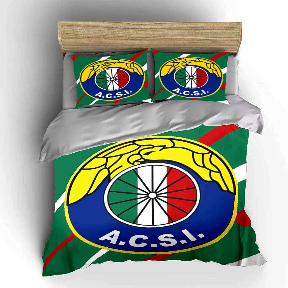 ACSI Logo Bedding Set Bedding Duvet Cover Set Duvet Cover Pillowcases  (1 * Duvet Cover 2 * Pillowcases, Without Duvet Insert)