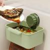 Suction Cup Sink Corner Rack Anti-leak with Drain Hole Sink Filter Hanging Basket Push-type One-touch Opening and Closing