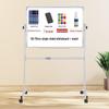 Finches Mobile Double-Sided Magnetic Blackboard/Whiteboard Stand for Home, Office, and Teaching.