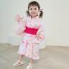 Summer Japanese 3 Piece Obi Japanese Top and Bottom Comes with Yukata Fireworks Festival HF08 [SLINX] Yukata, Children, Girls, Babies, Kids, Festival,