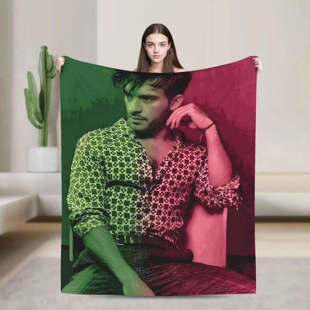 Jonathan Bailey Blanket Soft Warm Flannel Throw for Kids Boys Girls Living Room Bedding Sofa Plush Graphic Bed Cover
