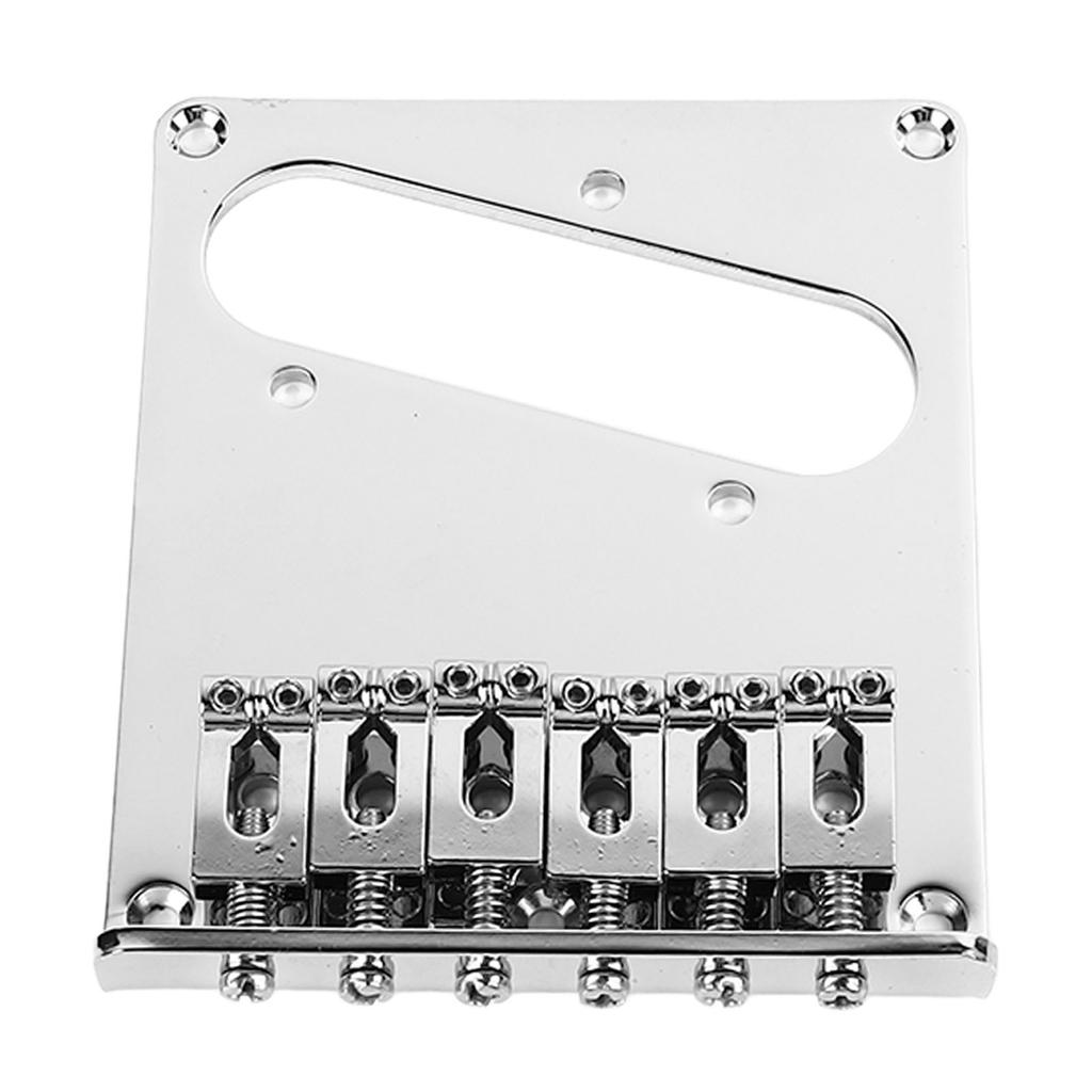 Electric Guitar Bridge Single Coil Pickup Electric Guitar Tailpiece Bridge Replacement Silver