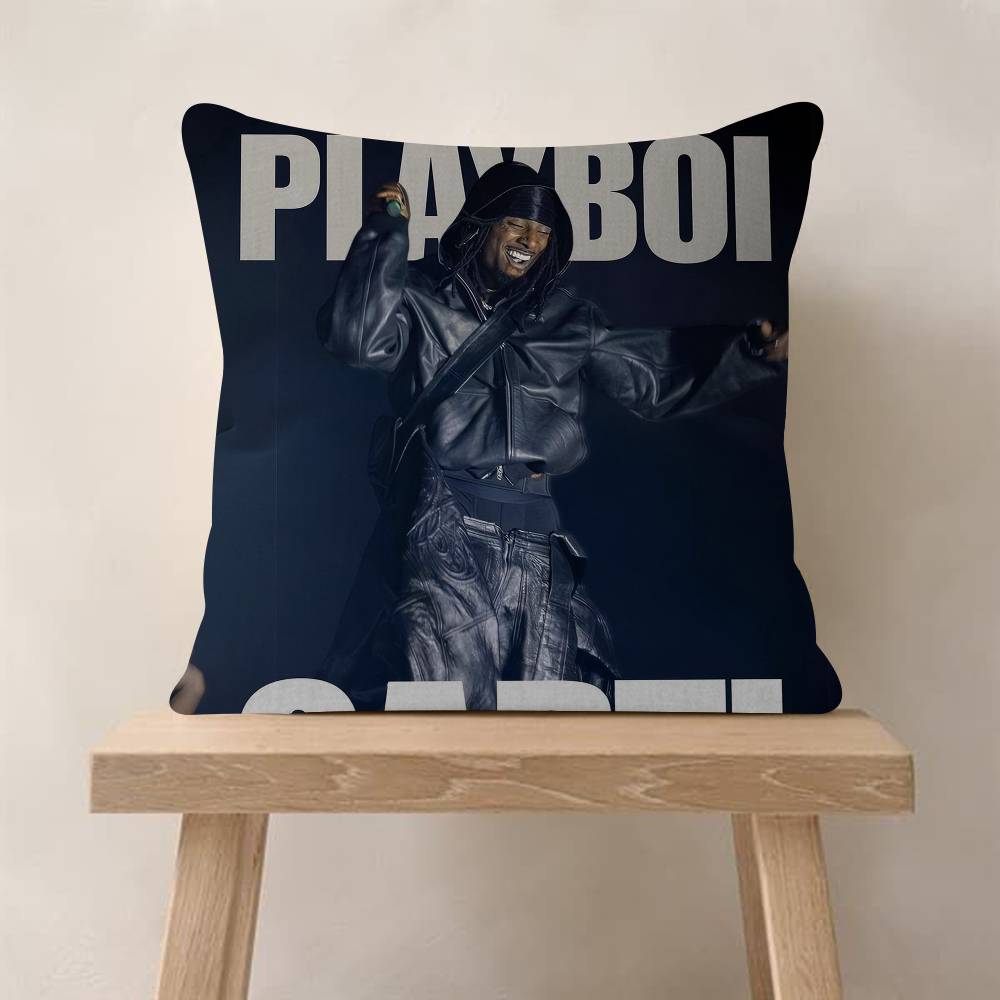 Hip Hop Rapper Star Playboi Carti cm Cushion Cover Pillow Cover Decor Pillowcase Home Pillowcase For Couch Pillow