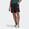 Adidas Originals Trefoil Logo Print Solid Straight-Leg Sport Casual Shorts Men Bottoms Black HL9391