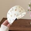 Elegant Rustic Wide Floral Print Headband for Women Wrap Hair Cover Parting Down Press Edge Sweet Cute Hair Hoop Accessory