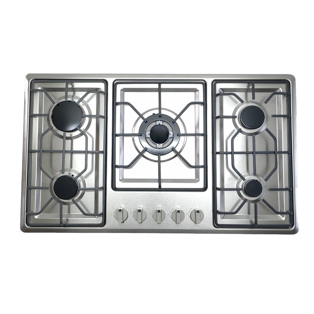 New Embedded Five Head Gas Stove Natural Gas Liquefied Gas Stainless Steel Gas Cooker Household Kitchen Cooking Utensils