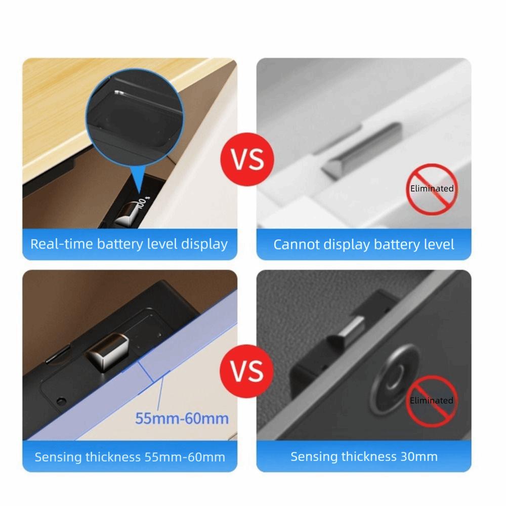 Card Swiping NFC Sensing Drawer Card Lock Non Perforated Swiping Invisible Lock Storage Lockers