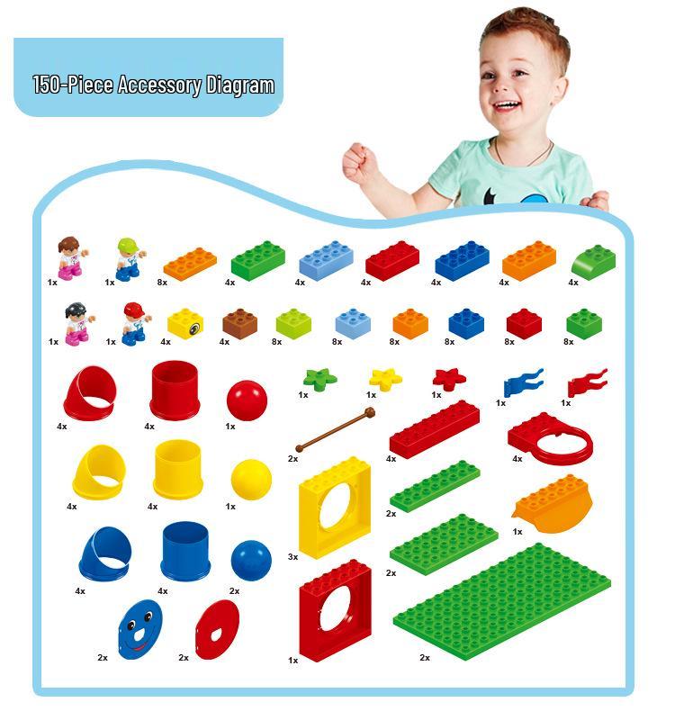 LEGO Duplo-Compatible Pipe Building Blocks for Educational Robotics & Child Development