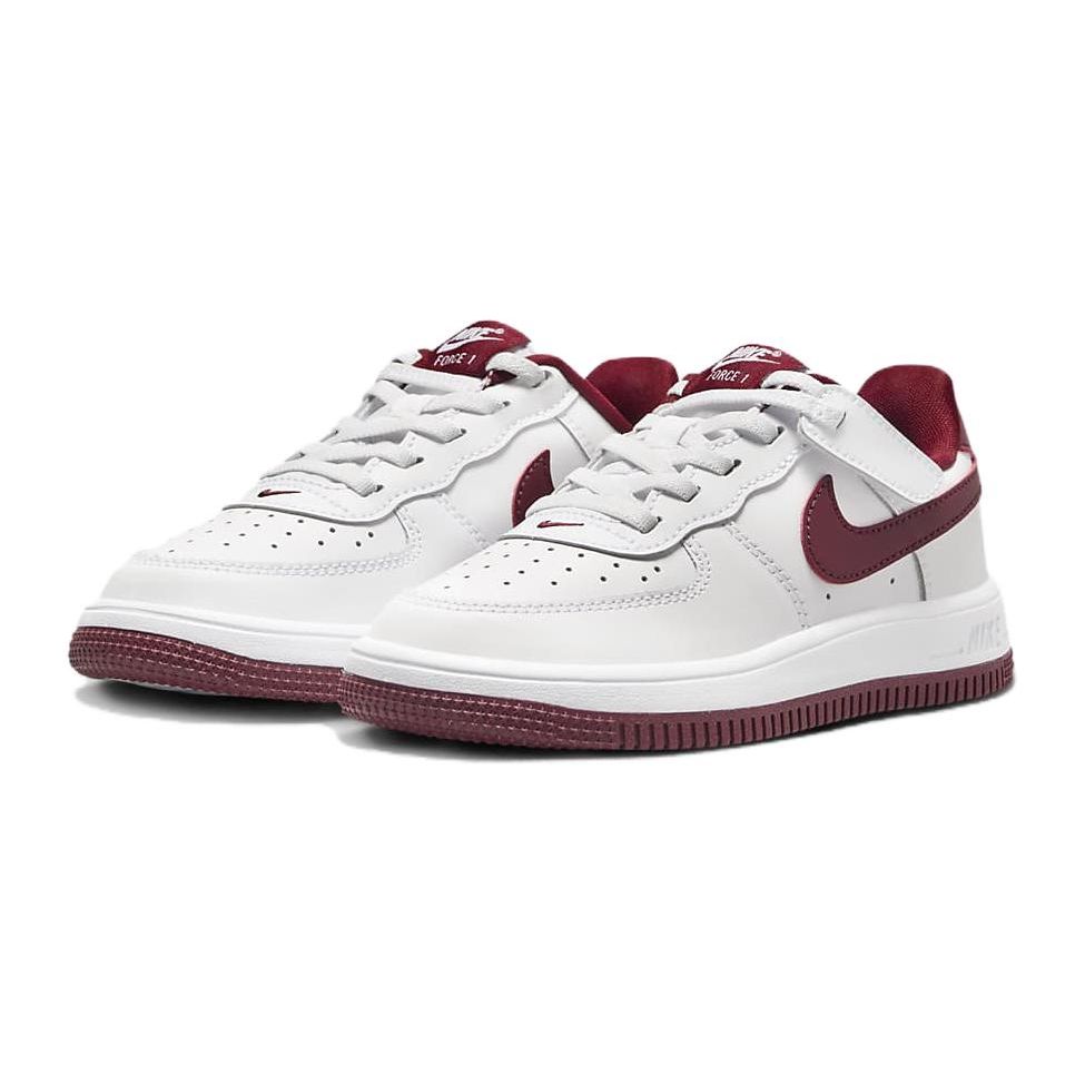 Nike Force 1 Low EasyOn PS White Team Red Kids Sneakers FN0237-105