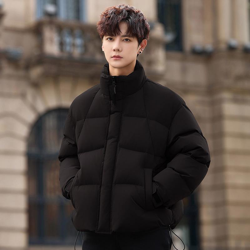 Men's Down Jacket Winter New Stand-up Collar Cold-proof Bread Jacket Light and Warm Thickened Short Jacket