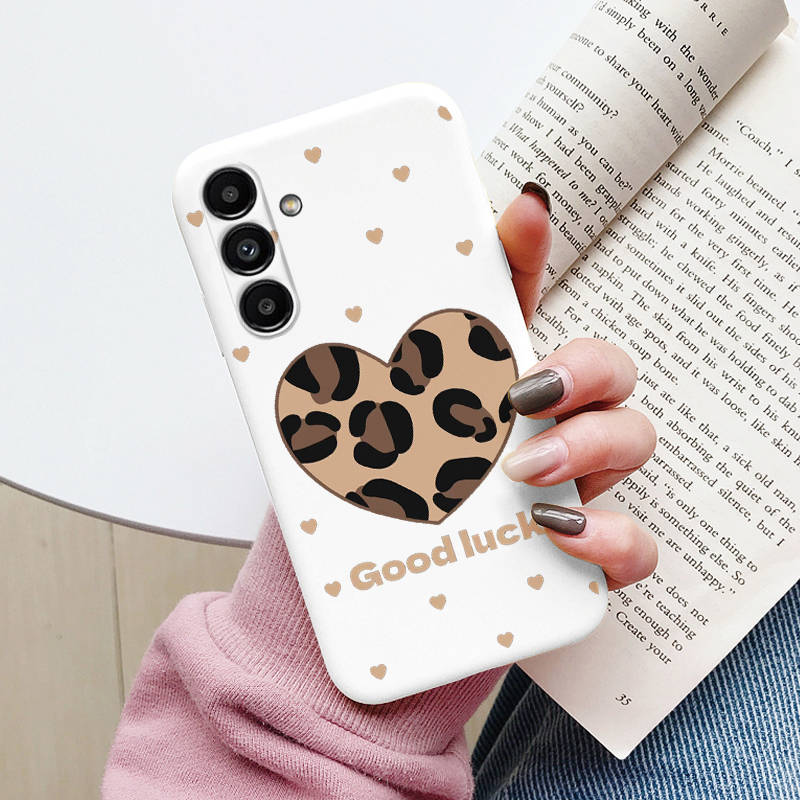Leopard Case For Samsung Galaxy S25 S24 S23 S22 FE S25+ S24+ S23+ S22+ Plus S 25 Ultra Phone Cover Shockproof Soft TPU Fundas