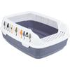 Litter Box - TRIXIE - Delio - Rim - Grey and White Print - 38 × 20 × 50 Cm